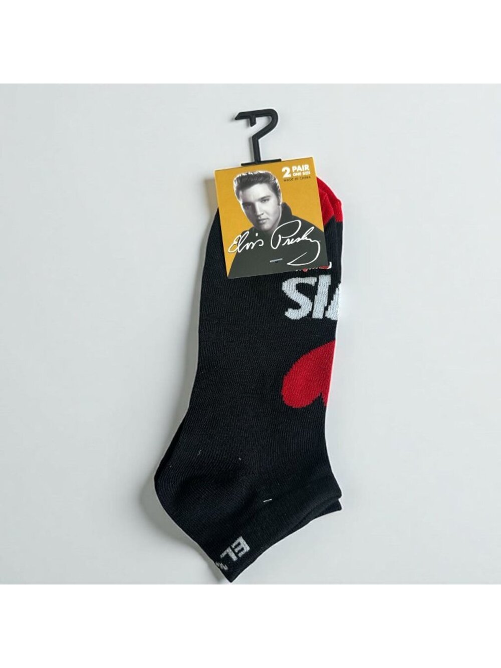 ELVIS Licensed Women's Set of 2 Ankle Socks One Size Fits Most NEW NWT